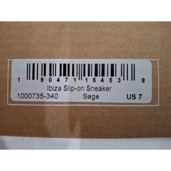 NIB Soludos Ibiza Suede  Slip-On Platform Sneakers in Sage (Grey)/Size 7 - Picture 10 of 11